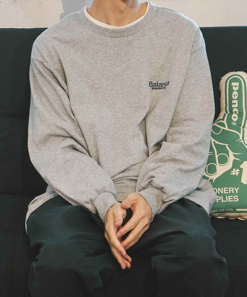 balansa(バランサ)の「penco x balansa 2nd ペンコ バランサ Tシャツ ロンT 長袖(Tシャツ/カットソー・メンズ・ブラック/ネイビー/グレー・M/L/XL)」の3枚目の写真