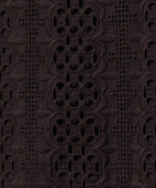 ドレステリア　刺繍ブラックワンピース セットアップ可】ブラックフォーマルワンピース （ミニ丈・ひざ