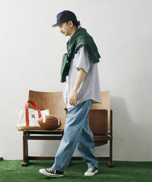 JOURNAL STANDARD relume(ジャーナルスタンダード レリューム)の「サッカー ボタンダウン ハーフスリーブシャツ(シャツ/ブラウス・メンズ・ブラック/ベージュ/ブルー・SMALL/MEDIUM/LARGE)」の21枚目の写真