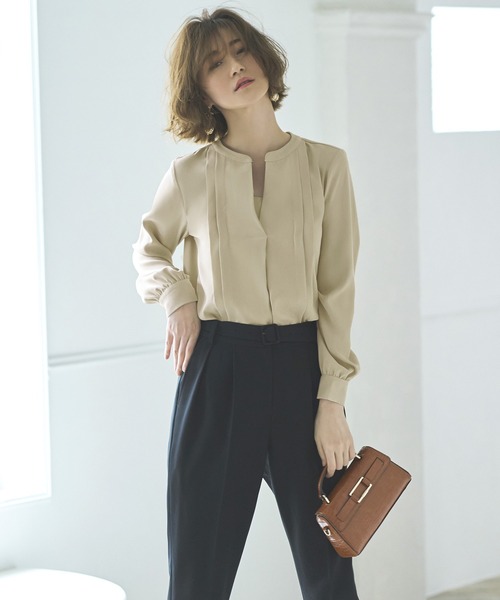 RUIRUE BOUTIQUE（ルイルエブティック）の「フロントホックブラウス（シャツ/ブラウス・レディース・ホワイト/ブラック/ベージュ・マルチサイズ）」の12枚目の写真