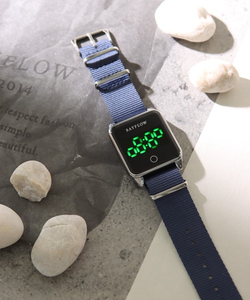 BAYFLOW（ベイフロー）の「タッチパネルLEDウォッチ（デジタル腕時計・レディース・ライトグレー/ブラック/ネイビー/カーキ/ブラウン/その他1/ライトベージュ・FREE）」の7枚目の写真