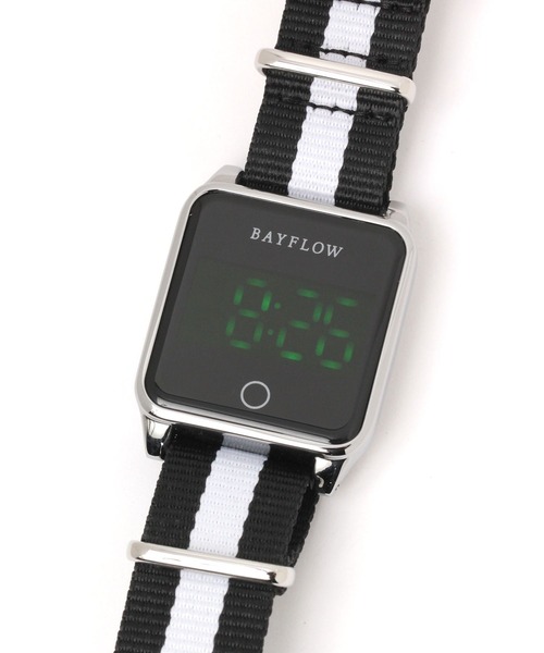 BAYFLOW（ベイフロー）の「タッチパネルLEDウォッチ（デジタル腕時計・レディース・ライトグレー/ブラック/ネイビー/カーキ/ブラウン/その他1/ライトベージュ・FREE）」の8枚目の写真