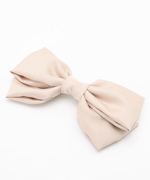 one after another NICE CLAUP（ワンアフターアナザーナイスクラップ）の「ビックリボンバレッタ（バレッタ/ヘアクリップ・レディース・ブラック/ライトベージュ・FREE）」の14枚目の写真