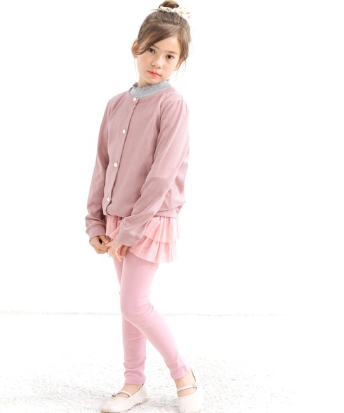 Bee des Bee（ビーデスビー）の「バックリボンカーディガン（カーディガン/ボレロ・キッズ・ブラック/ブラウン/杢グレー/ピンク/サックスブルー・110cm/100cm/120cm/130cm/140cm/150cm）」の12枚目の写真