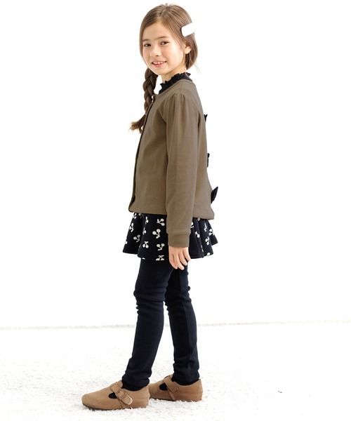 Bee des Bee（ビーデスビー）の「バックリボンカーディガン（カーディガン/ボレロ・キッズ・ブラック/ブラウン/杢グレー/ピンク/サックスブルー・110cm/100cm/120cm/130cm/140cm/150cm）」の16枚目の写真