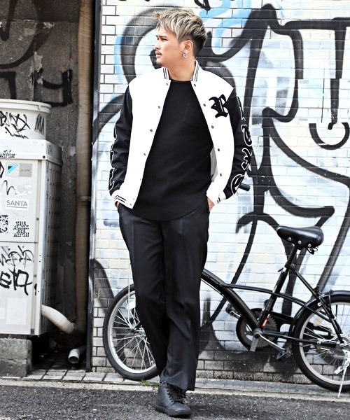 LUXSTYLE(ラグスタイル)の「ワイドチノパンツ(チノパンツ・メンズ・ベージュ/グリーン/ブラック・M/L/XL)」の6枚目の写真