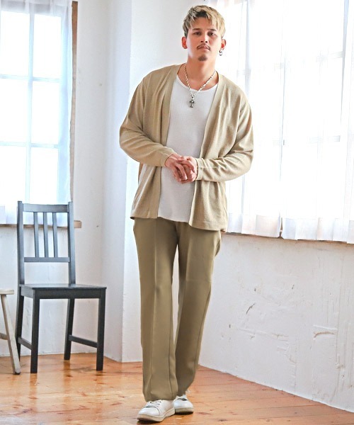 LUXSTYLE(ラグスタイル)の「ワイドチノパンツ(チノパンツ・メンズ・ベージュ/グリーン/ブラック・M/L/XL)」の7枚目の写真
