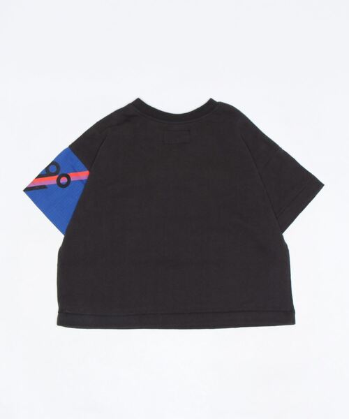 BIG FIELD（ビッグフィールド）の「リメイクスタイルTシャツ（90～150cm）（Tシャツ/カットソー・キッズ・ブラック/グレー・90/100/110/120/130/140/150）」の3枚目の写真