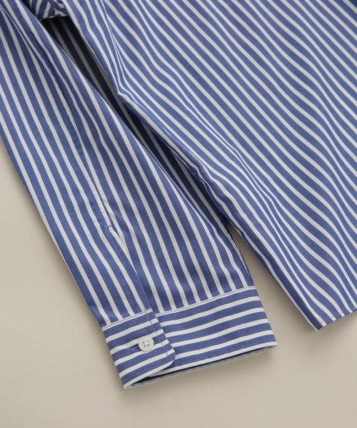 NANO universe（ナノユニバース）の「LB.03/コットンワイドレギュラーカラーシャツ（シャツ/ブラウス・メンズ・ネイビー/ホワイト/その他1・M/L/S）」の6枚目の写真