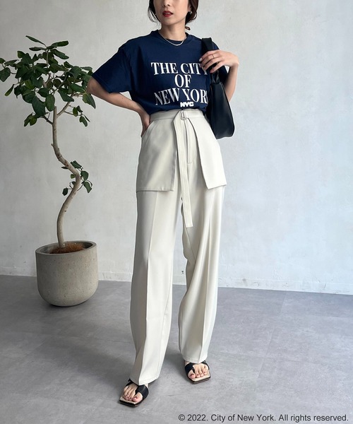 GOOD ROCK SPEED（グッドロックスピード）の「【GOOD ROCK SPEED】NYC Tシャツ（Tシャツ/カットソー・レディース・ホワイト/ネイビー/ピンク・FREE）」の8枚目の写真