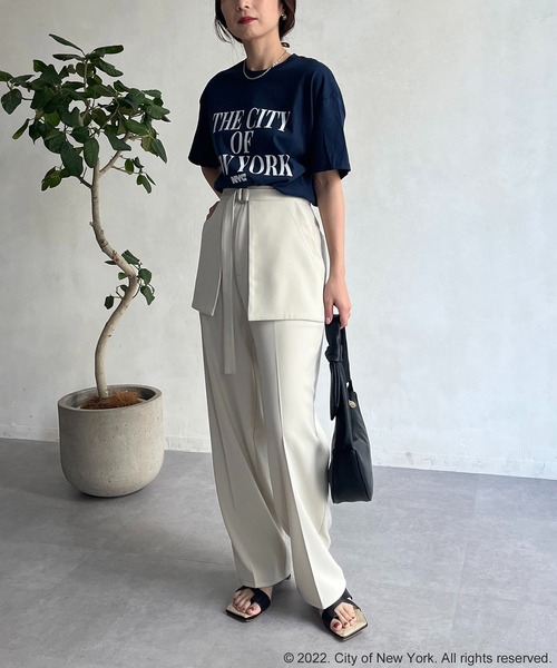 GOOD ROCK SPEED（グッドロックスピード）の「【GOOD ROCK SPEED】NYC Tシャツ（Tシャツ/カットソー・レディース・ホワイト/ネイビー/ピンク・FREE）」の10枚目の写真