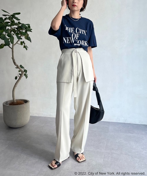 GOOD ROCK SPEED（グッドロックスピード）の「【GOOD ROCK SPEED】NYC Tシャツ（Tシャツ/カットソー・レディース・ホワイト/ネイビー/ピンク・FREE）」の11枚目の写真