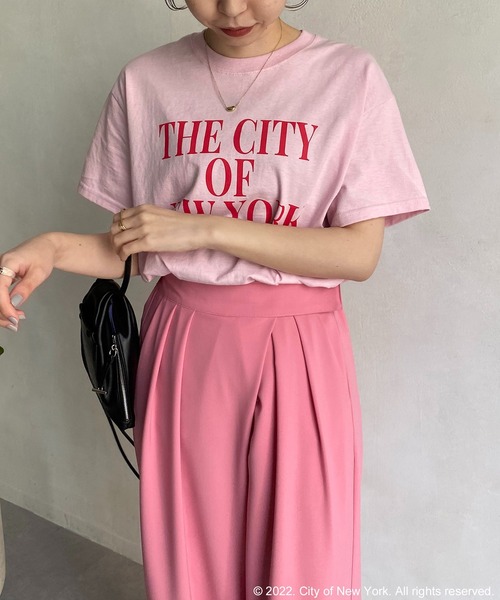 GOOD ROCK SPEED（グッドロックスピード）の「【GOOD ROCK SPEED】NYC Tシャツ（Tシャツ/カットソー・レディース・ホワイト/ネイビー/ピンク・FREE）」の13枚目の写真