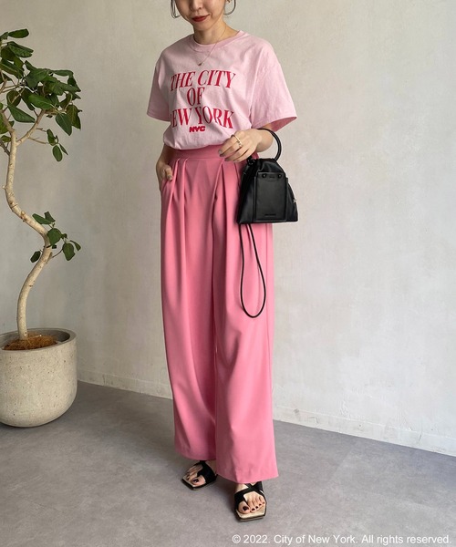 GOOD ROCK SPEED（グッドロックスピード）の「【GOOD ROCK SPEED】NYC Tシャツ（Tシャツ/カットソー・レディース・ホワイト/ネイビー/ピンク・FREE）」の17枚目の写真