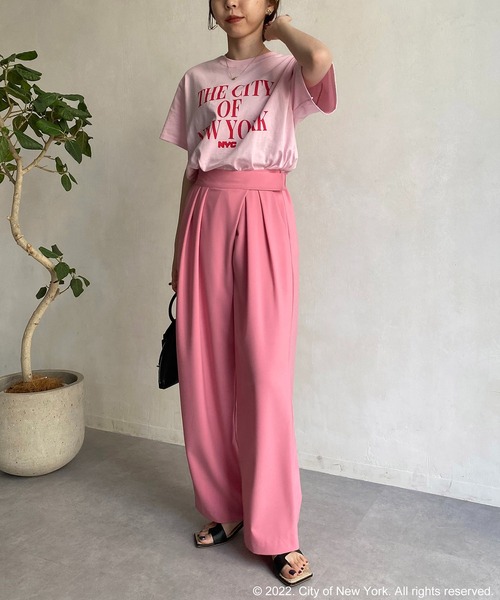 GOOD ROCK SPEED（グッドロックスピード）の「【GOOD ROCK SPEED】NYC Tシャツ（Tシャツ/カットソー・レディース・ホワイト/ネイビー/ピンク・FREE）」の21枚目の写真