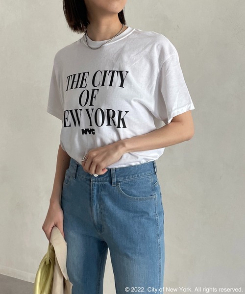 GOOD ROCK SPEED（グッドロックスピード）の「【GOOD ROCK SPEED】NYC Tシャツ（Tシャツ/カットソー・レディース・ホワイト/ネイビー/ピンク・FREE）」の22枚目の写真