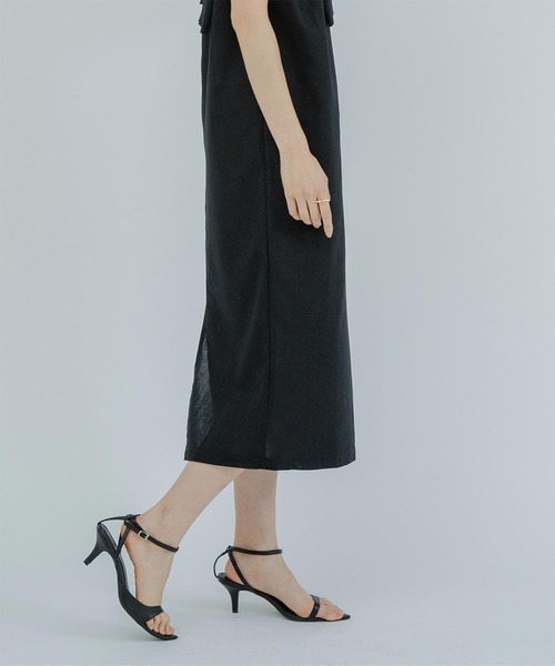 UR'S（ユアーズ）の「ノースリーブコクーンロングワンピース（ワンピース・レディース・ベージュ/ブルー/レッド/ブラック/オレンジ系その他/ターコイズブルー/ナチュラル・S/M/L）」の17枚目の写真