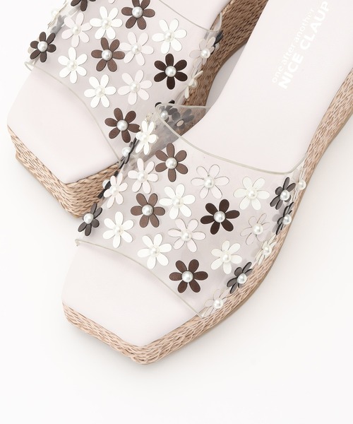 one after another NICE CLAUP（ワンアフターアナザーナイスクラップ）の「PVC厚底サンダル（サンダル・レディース・アイボリー/クリア/ライトピンク・S/M/L）」の19枚目の写真