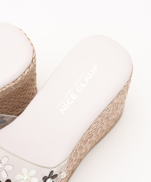 one after another NICE CLAUP（ワンアフターアナザーナイスクラップ）の「PVC厚底サンダル（サンダル・レディース・アイボリー/クリア/ライトピンク・S/M/L）」の16枚目の写真