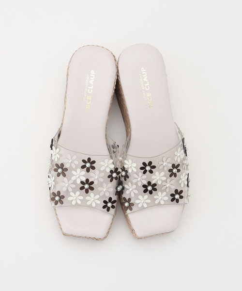 one after another NICE CLAUP（ワンアフターアナザーナイスクラップ）の「PVC厚底サンダル（サンダル・レディース・アイボリー/クリア/ライトピンク・S/M/L）」の6枚目の写真