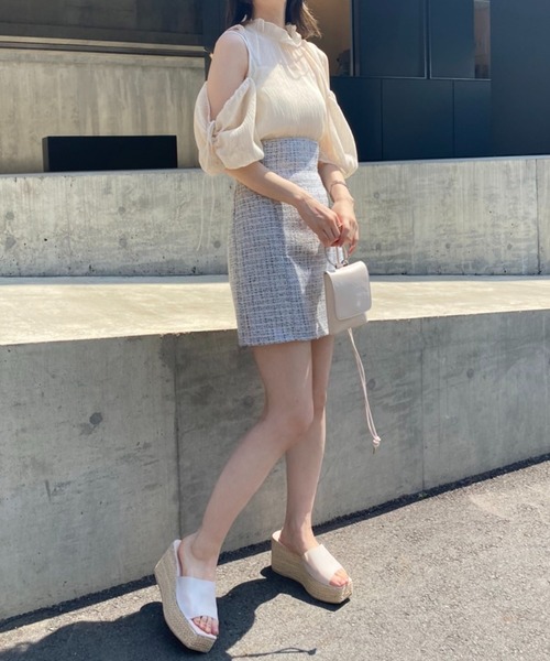 one after another NICE CLAUP（ワンアフターアナザーナイスクラップ）の「PVC厚底サンダル（サンダル・レディース・アイボリー/クリア/ライトピンク・S/M/L）」の8枚目の写真