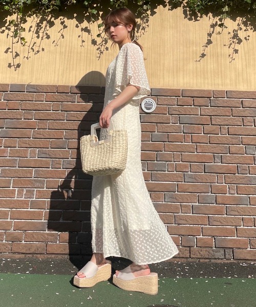 one after another NICE CLAUP（ワンアフターアナザーナイスクラップ）の「PVC厚底サンダル（サンダル・レディース・アイボリー/クリア/ライトピンク・S/M/L）」の15枚目の写真