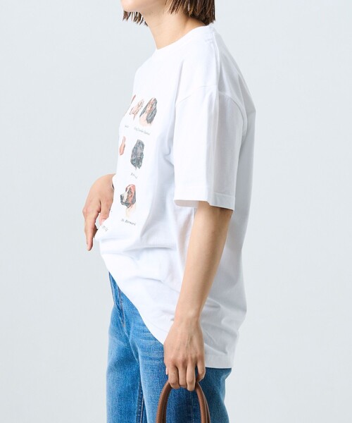 FREAK'S STORE(フリークスストア)の「9DOGs アート半袖Tシャツ(Tシャツ/カットソー・レディース・ホワイト/オフホワイト/ライトグレー/グレー・フリ-)」の16枚目の写真