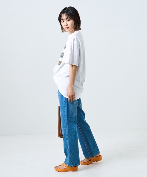 FREAK'S STORE(フリークスストア)の「9DOGs アート半袖Tシャツ(Tシャツ/カットソー・レディース・ホワイト/オフホワイト/ライトグレー/グレー・フリ-)」の7枚目の写真