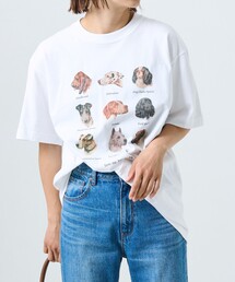 FREAK'S STORE | 9DOGs アート半袖Tシャツ(Tシャツ/カットソー)