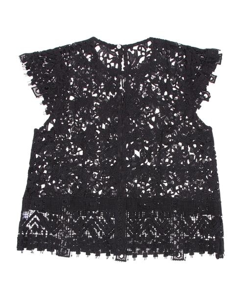 PICCIN(ピッチン)の「【セットアップ着用可能】総レースフレンチタック袖ブラウス(シャツ/ブラウス・レディース・ホワイト/ブラック・M)」の14枚目の写真