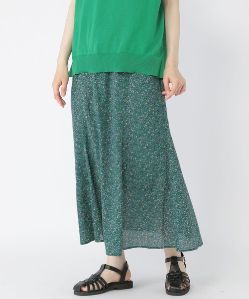 studio CLIP(スタディオクリップ)の「マーメイドプリントスカート(スカート・レディース・ブラック/アイボリー/グリーン・MEDIUM/LARGE)」の17枚目の写真