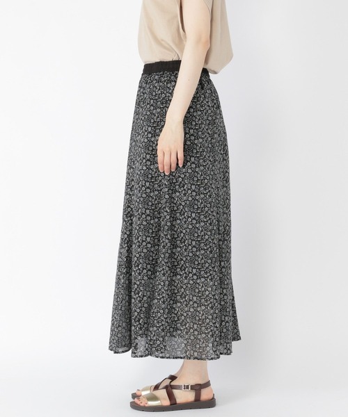 studio CLIP(スタディオクリップ)の「マーメイドプリントスカート(スカート・レディース・ブラック/アイボリー/グリーン・MEDIUM/LARGE)」の19枚目の写真