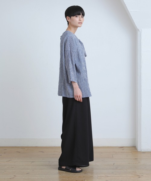 Plantation(プランテーション)の「(S)ノアールギャバ / パンツ / (O)(その他パンツ・レディース・ベージュ/ブラック・S size/M size)」の4枚目の写真