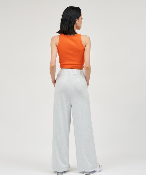 BACK TO THE FIELD(バック トゥー ザ フィールド)の「【MLB】フロントクロスタンク×リラックスワイドパンツセットアップ(ワンピース・レディース・ブラック/オレンジ系/ホワイト系・FREE)」の5枚目の写真