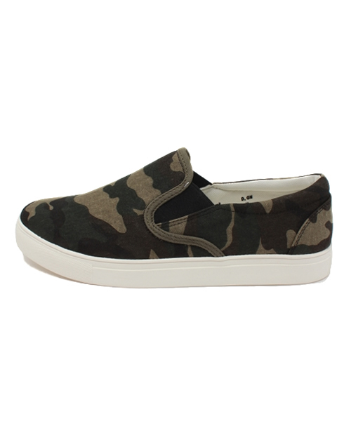 VENCEEXCHANGE（ヴァンスエクスチェンジ）の「迷彩スリッポン（スリッポン・メンズ・ダークグリーン・MEDIUM/LARGE）」の2枚目の写真