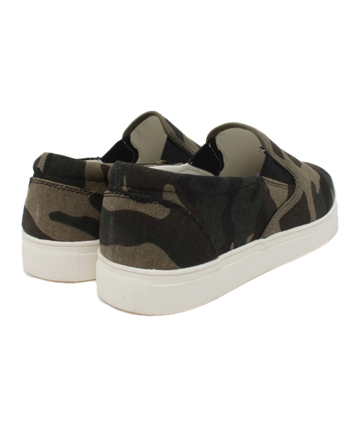 VENCEEXCHANGE（ヴァンスエクスチェンジ）の「迷彩スリッポン（スリッポン・メンズ・ダークグリーン・MEDIUM/LARGE）」の4枚目の写真