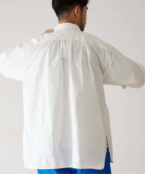 417 EDIFICE（フォーワンセブンエディフィス）の「ライトポプリン グランパシャツ（シャツ/ブラウス・メンズ・ブラック/ホワイト系その他・MEDIUM/LARGE）」の10枚目の写真