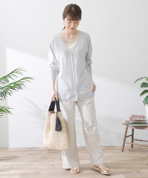 セール】『接触冷感』ミディ丈カーディガン（カーディガン/ボレロ