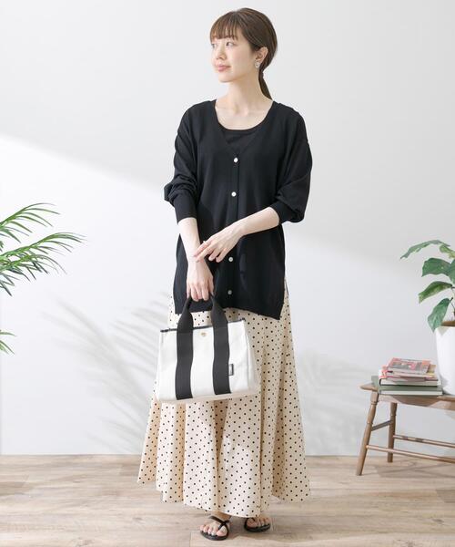 URBAN RESEARCH Sonny Label（アーバンリサーチサニーレーベル）の「『接触冷感』ミディ丈カーディガン（カーディガン/ボレロ・レディース・ライトグレー/ブラック/グリーン/ブルー系その他・FREE）」の17枚目の写真