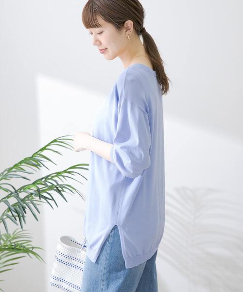 URBAN RESEARCH Sonny Label（アーバンリサーチサニーレーベル）の「『接触冷感』ミディ丈カーディガン（カーディガン/ボレロ・レディース・ライトグレー/ブラック/グリーン/ブルー系その他・FREE）」の10枚目の写真