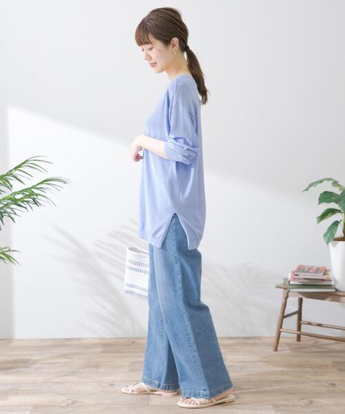 URBAN RESEARCH Sonny Label（アーバンリサーチサニーレーベル）の「『接触冷感』ミディ丈カーディガン（カーディガン/ボレロ・レディース・ライトグレー/ブラック/グリーン/ブルー系その他・FREE）」の13枚目の写真