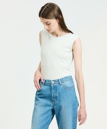 ESTNATION（エストネーション）の「ESTNATION / トリコットノースリーブボディスーツ（Tシャツ/カットソー）」