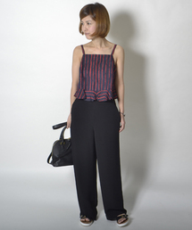 AMERICAN RAG CIE | レーヨン×トリアセイージーワイドパンツ(その他パンツ)