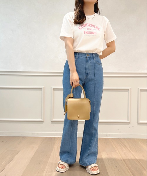 apres jour(アプレジュール)の「アソートロゴプリントTシャツ【ZOZOTOWN限定アイテム】(Tシャツ/カットソー・レディース・イエロー/ホワイト系その他/ピンク/オフホワイト・フリー/X-LARGE)」の10枚目の写真
