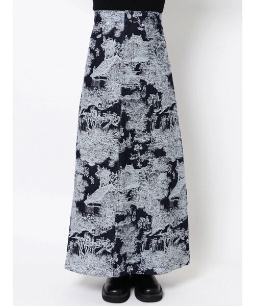 merry jenny（メリージェニー）の「time tripジャガードデニムスカート（デニムスカート・レディース・ブルー/ネイビー・FREE）」の10枚目の写真