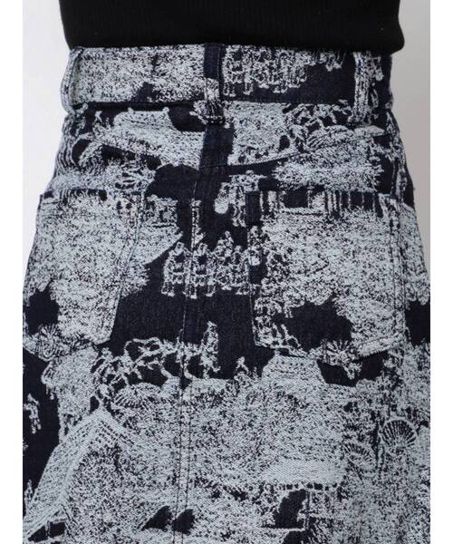 merry jenny（メリージェニー）の「time tripジャガードデニムスカート（デニムスカート・レディース・ブルー/ネイビー・FREE）」の14枚目の写真