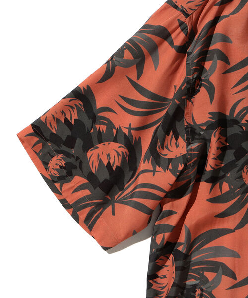 BEAMS LIGHTS（ビームスライツ）の「BEAMS LIGHTS / プロテア プリント オープンカラーシャツ 22（シャツ/ブラウス・メンズ・ブラック系その他4/オレンジ系その他6・SMALL/MEDIUM/LARGE）」の5枚目の写真