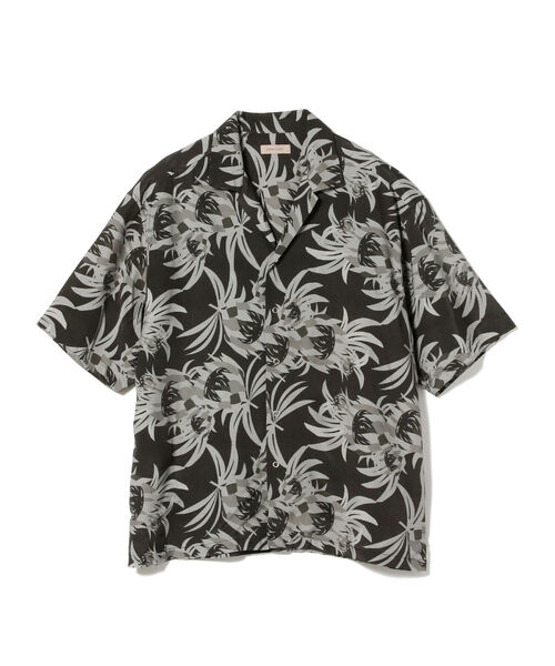 BEAMS LIGHTS（ビームスライツ）の「BEAMS LIGHTS / プロテア プリント オープンカラーシャツ 22（シャツ/ブラウス・メンズ・ブラック系その他4/オレンジ系その他6・SMALL/MEDIUM/LARGE）」の8枚目の写真