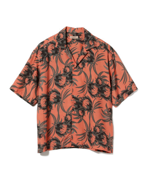 BEAMS LIGHTS（ビームスライツ）の「BEAMS LIGHTS / プロテア プリント オープンカラーシャツ 22（シャツ/ブラウス・メンズ・ブラック系その他4/オレンジ系その他6・SMALL/MEDIUM/LARGE）」の14枚目の写真