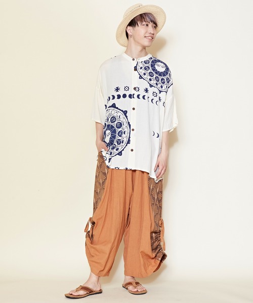 チャイハネ（チャイハネ）の「【チャイハネ】セイージャMEN'S変形ドレープパンツ（その他パンツ・メンズ・ブラック/ブラウン/レッド/カーキ・FREE）」の15枚目の写真